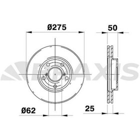 Resim Ön Fren Diski 275Mm Sağ Sol Takım Toyota Rav4 2000-2005 Braxıs 