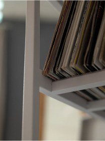 Resim zaykırıksanat Metal Gazete, Dergi, Plak için Düzenleyici Raf BEYAZ 