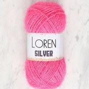 Resim Loren Silver Koyu Pembe El Örgü İpi - RS0016 - 34076 
