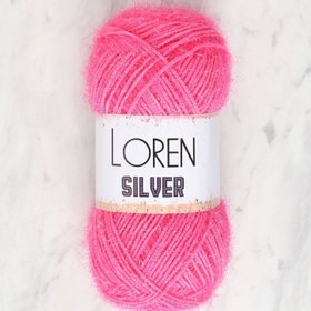Resim Loren Silver Koyu Pembe El Örgü İpi - RS0016 - 34076 