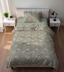 Resim Evmila Minik Çiçekler Desenli Nevresim Takımı - 160x220cm Nevresim +50x70cm Yastık Kılıfı+100x200cm Çarşaf 