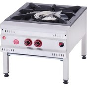 Resim eurofaz Işıkgaz Silverinox Endüstriyel Korsan Ocak Doğalgazlı 2 Yanışlı Yer Ocağı 