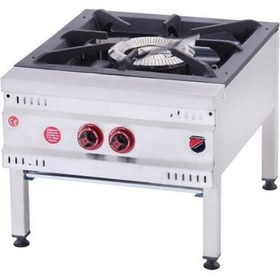 Resim eurofaz Işıkgaz Silverinox Endüstriyel Korsan Ocak Doğalgazlı 2 Yanışlı Yer Ocağı 