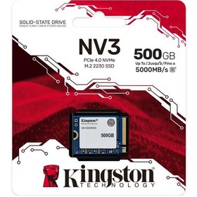 Resim Kingston Snv3sm3/500g Nv3 500gb 5000-3000mb/s Pcıe Gen4 M.2 Nvme 22x30 Ssd Harddisk 