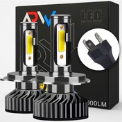 Resim Arw H4 Mini Led Xenon Şimşek Etkili Canbuslu 12000l 