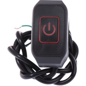 Resim Teltree Motorcycle Kol Çubuğu Anahtarı 22mm, Su Geçirmez Kilitli Arka Işık, 12v 10a, Abs Ve Metal, Kırmızı 
