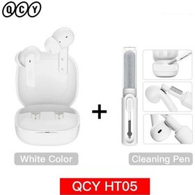 Resim Qcy Ht05 Anc Kablosuz Kulaklık 40db Gürültü Bluetooth 5.2 Kulaklık 6 Mic Enc Hd White With Clearpen Rusya Federasyonu 