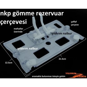 Resim Yıldırım Nalbur Nkp Gömme Rezervuar Çerçevesi Şeffaf Küçük Boy Iç Takım Çerçeve Mafsallı 