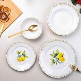 Resim Tulu Lemon 6 Kişilik 24 Parça Yemek Takımı 