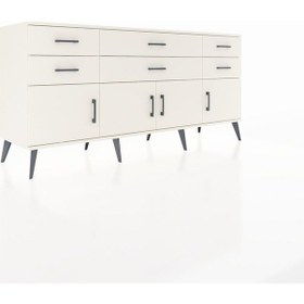 Resim Hyperion Konsol 2 Raflı 6 Çekmeceli 4 Kapaklı 176x44x83 Aytaşı-aytaşı Aytaşı 