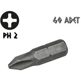 Resim Kupa Tyson Vidalama Ucu Bits Uç - Ph2 Yıldız - 2.5 Cm. - 60 Adet 