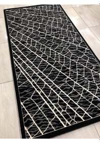 Resim Saray Halı Simin 10938 B 100X200 Siyah Gri 2 Metre Yolluk ! 