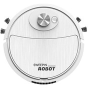 Resim Lemestar Akıllı Süpürge Robotu - 3'ü 1 Arada Süpürme, Emme, Mopping - Usb Şarjlı Ev Aleti - Sessiz Motor, 400mah Batarya, Kompakt Tasarım Beyaz 