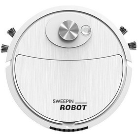 Resim Lemestar Akıllı Süpürge Robotu - 3'ü 1 Arada Süpürme, Emme, Mopping - Usb Şarjlı Ev Aleti - Sessiz Motor, 400mah Batarya, Kompakt Tasarım Beyaz 