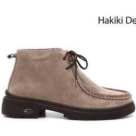 Resim Gönderi R Vizon Süet Bağcıklı Hakiki Deri Comfort Bot Vizon-Süet 