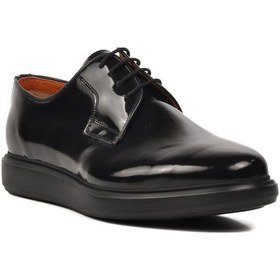 Resim Ayakmod Premium 33275 Siyah Rugan Hakiki Deri Erkek Klasik Ayakkabı 001 