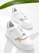 Resim Bambi Beyaz Bej Kadin Sneaker K01836000609 Bambi