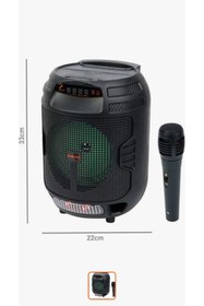 Resim Kımıso QS-3609 Mikrofonlu Bluetooth Hoparlör 