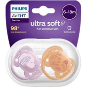 Resim Philips Avent Ultra Soft Emzik 6-18 Ay Kız 2'li 