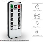 Resim Yaozixia 10m 100 Işık Usb Işık Dizisi Bakır Tel Sıcak Beyaz 8 Mod Uzaktan Kumandalı Noel Ağacı Süslemesi 