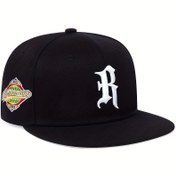 Resim 1pc Men's R Letter Baseball Cap Sports Hip Hop Cap 