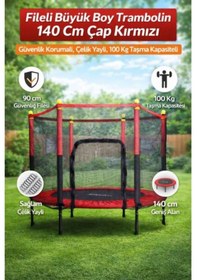 Resim Fileli 140 Cm Büyük Boy Trambolin 001 