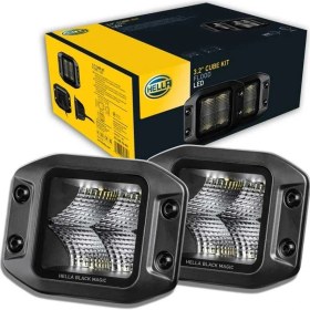 Resim Hella Black Magic Cube 12/24V LED Far Yardimci Spot Takim Kit 1FA358176-831 