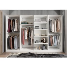 Resim Bonn 8 Kapaklı Dolap Gardırop Beyaz 