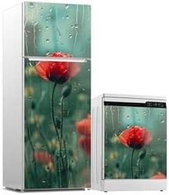 Resim Buzdolabı ve Bulaşık Makinesi Takım Sticker 0398 