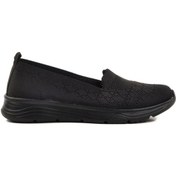 Resim Siyah Hafif Triko Kadın Casual Ayakkabı 2410 Z Siyah-Siyah 