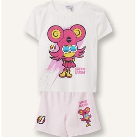 Resim Defacto Super 1 Takım Lisanslı 2li Beyaz Pijama Takımı Kız Çocuk H7996a826smwt34 Beyaz-wt34 