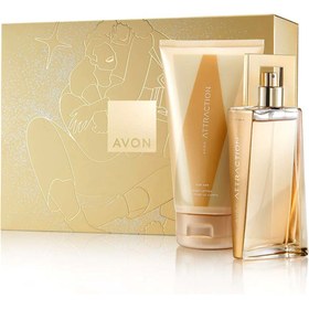 Resim Avon Attraction Kadın Parfüm ve Vücut Losyonu İki Parça Hediye Paketi 