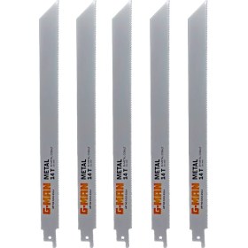 Resim G-Man (Isveç) Hss Bi-Metal 250MM Tilki Kuyruğu Testeresi 5'li Paket 