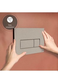 Resim Vitra Root Square 740-2395 Kumanda Paneli, Fırçalı Nikel Fırçalı Nikel 