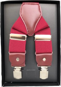 Resim Yage Bordo 3,5 Cm Düz Pantolon Askısı 