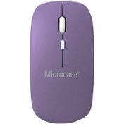 Resim Microcase 1600 Dpı Şarj Edilebilir 2.4 Ghz Çift Modlu Bluetooth Kablosuz Mouse -model Al2675 Mor 
