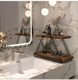 Resim Corelle Kitchen Üçgen Masa Servis Rafı Dekoratif Mutfak Banyo Düzenleyici 