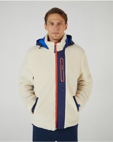 Resim Skechers M Outdoor Fleece Full Zip Sherpa Erkek Offwhite Mont S242039-102 Beyaz 