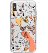 Resim mooodcase Iphone X Women Line Style Lens Korumalı Şeffaf Telefon Kılıfı 
