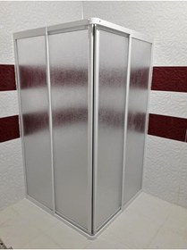 Resim nokta duşakabin 80x80 Kare Köşe Girişli Teknesiz Mika Duşakabin Nd 404 