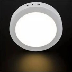 Resim 30W Beyaz Yuvarlak Panel LED Armatür, Sıva Üstü, Metal Kasa, 6400K Işık 