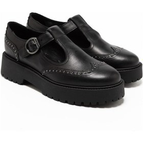 Resim Nero Giardini Nero Black Oxford Klasik Kadın I514000d 100 Nerogiardini Guanto Nero Tr Taverna 7724 Lıgh Nero Siyah 