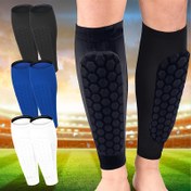 Resim 2 Adet Balpeteği Desenli Diz Kompresyon Kollukları - Kaymaz, Hafif Futbol Kaval Koruyucuları Siyah, Beyaz ve Mavi Renklerde - Futbol, Boks, Kickboks, Bisiklet, Spor Ekipmanları İçin İdeal|Şık Spor Giyim|Esnek Kumaş 