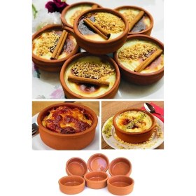 Resim Teknotrust 6'lı Sütlaç ve Güveç Seti, Fırın ve Sufle Kabı, Şık ve Dayanıklı 