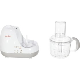 Resim Arnica Prokit 444 Mini Mutfak Robotu Beyaz Renkli Güçlü Kapasite ile Şık Tasarım 