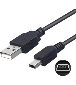 Resim Kync Mini USB 5 Pin Şarj ve Data Kablosu Mp3 Mp4 Ps3 Kablosu 1 Metre 