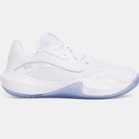 Resim Under Armour Ua Lockdown 7 Low Erkek Basketbol Ayakkabısı 3027646-102 Beyaz 
