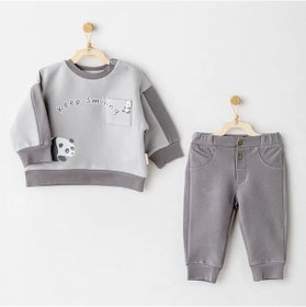 Resim Andywawa 2'li Bebek Takım Ac26027 Gri 