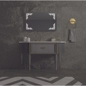 Resim eagle mirror 100x60 Banyo Duvar Aynası Gala Modeli Ledli Ayna 