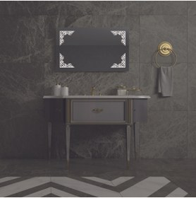 Resim eagle mirror 100x60 Banyo Duvar Aynası Gala Modeli Ledli Ayna 